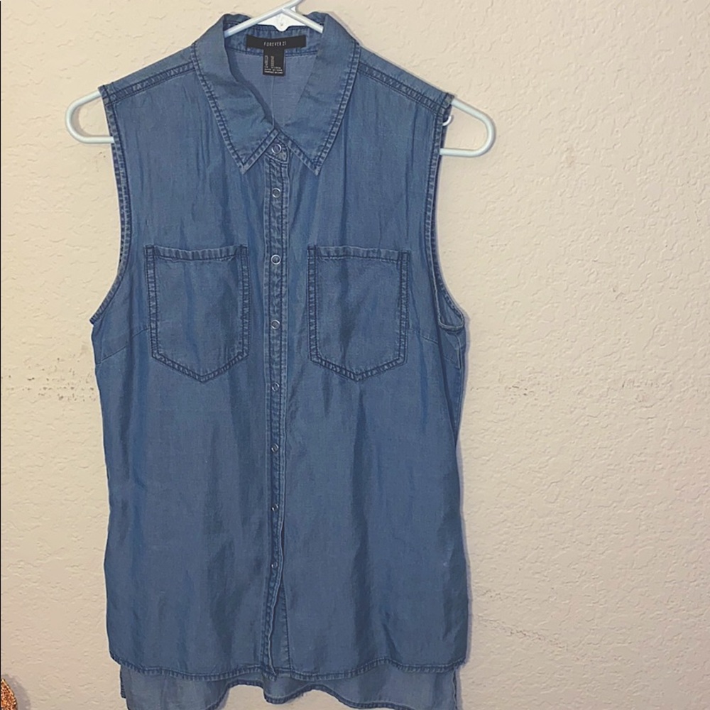 Button Up Jean Shirt